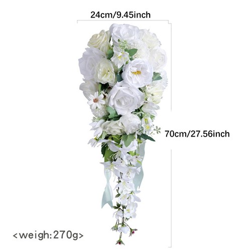 Wedding Bouquet for Bride Bridesmaid for Party Valentine's Day Anniversary - Picture 6 of 7