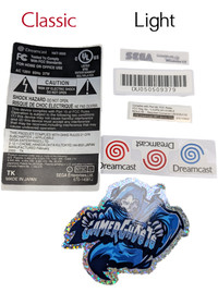 Sega Dreamcast Reproduction Replacement Labels / Label Set - VA0 NTSC - CUSTOM!