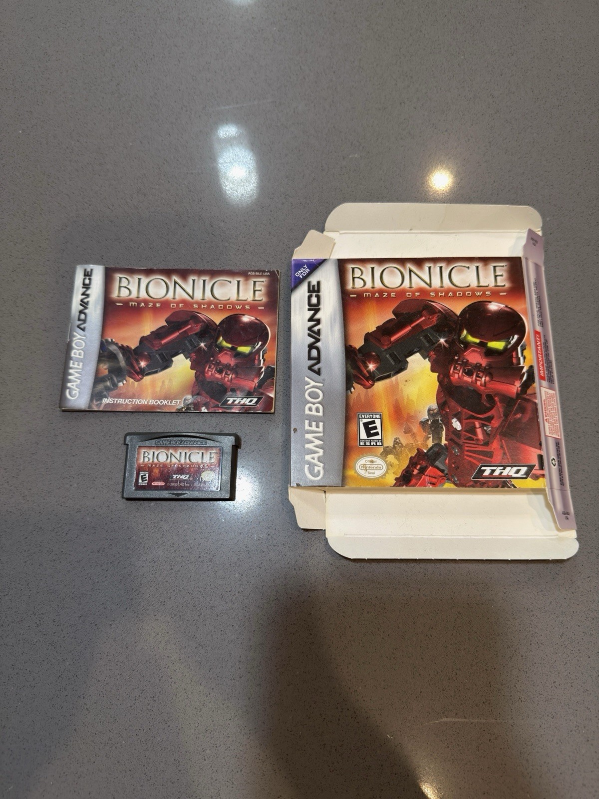 Bionicle: Maze of Shadows (Nintendo Game Boy Advance, 2005) Complete Ships Fast!