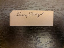 Casey Stengel Yankees Signed Vintage Cut
