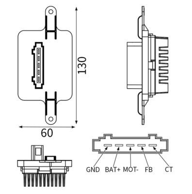 Mahle Regler, InnenraumgebläSe ABR 59 000S FüR CitroËN Peugeot-image