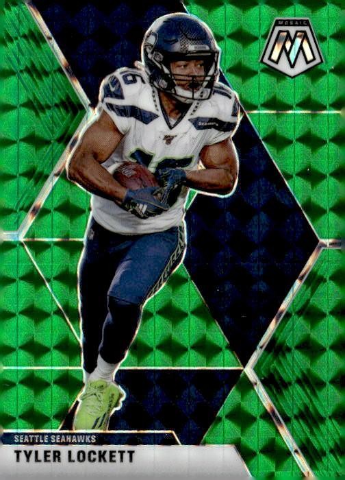 2020 Panini Mosaic #183 Tyler Lockett Prizm Green