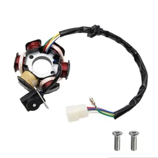 6 Coils 5 Wires Stator Magneto ATV Magneto Stator Plate for 50cc 70cc 90cc 11...