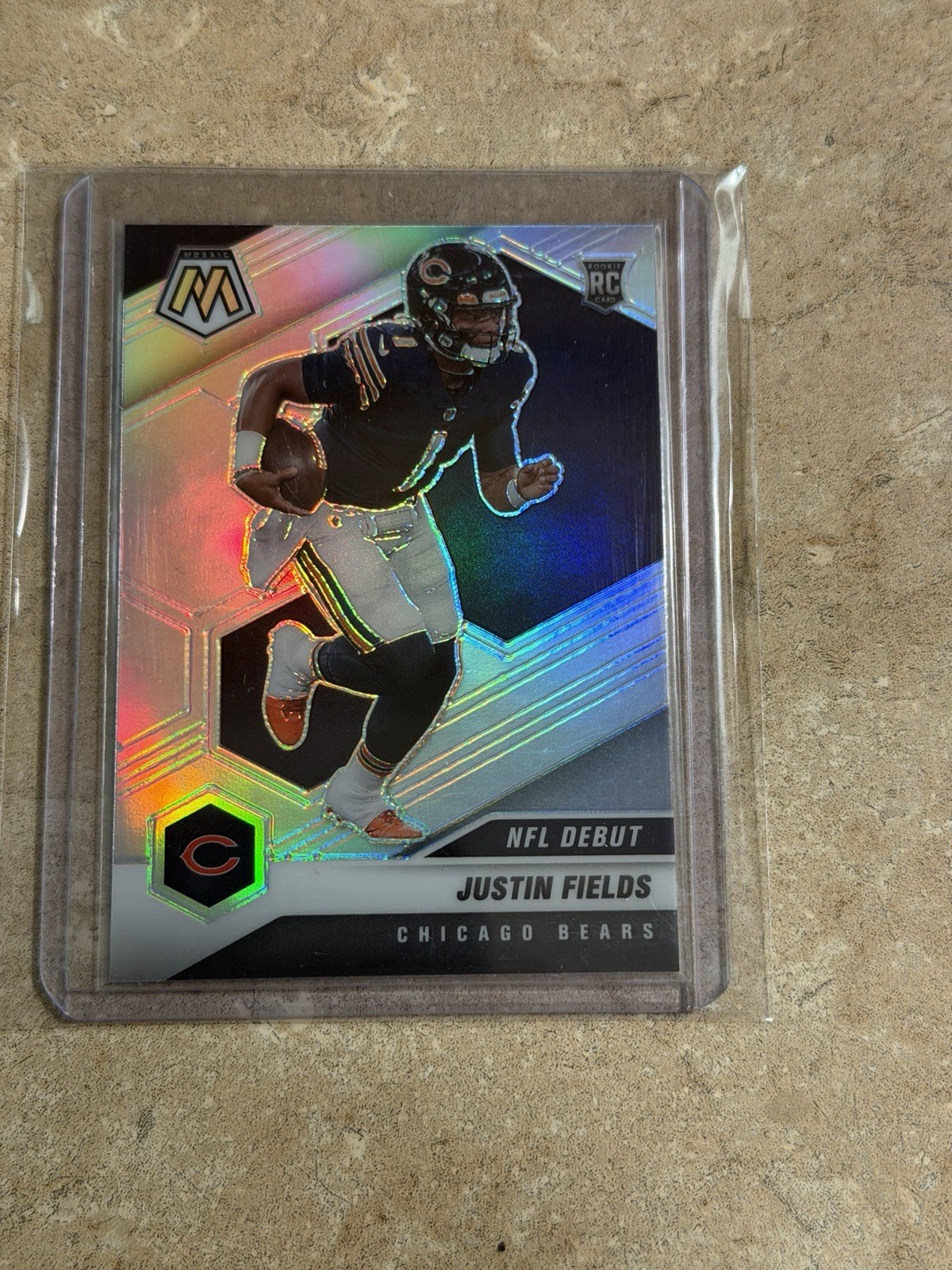 2021 Mosaic Justin Fields Rookie RC Refractor (NFL DEBUT) NO 242!