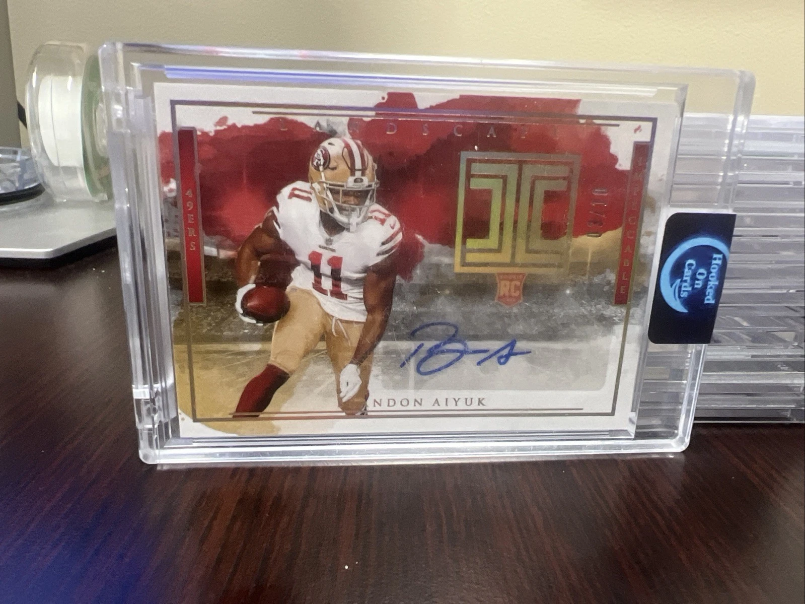 Brandon Aiyuk Panini Impeccable Rookie Landscape Autographs #RLBA Gold