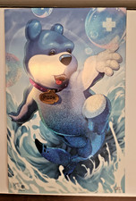 Do You Pooh #1 Comic Land Shark Variant Glitter Foil Limited 20 EXCLUSIVE Marat comic cover