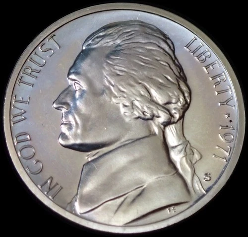 1971-S Jefferson Nickel Proof — photo from the most recent tracked eBay sale