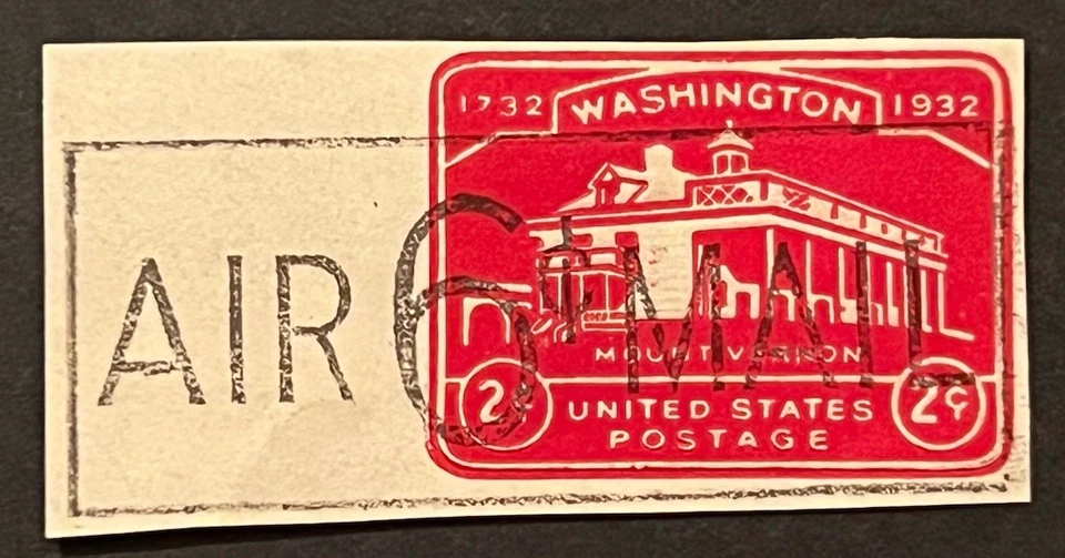 Travelstamps: US Cut Square Air Mail Stamps Scott #UC9 Mint MH - Image 2 of 4