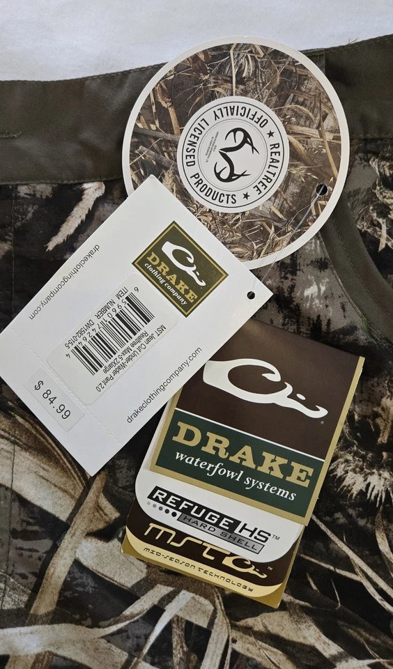 Drake Waterfowl Pants MST Jean Cut Under Wader 2.0 Size 2XL Color Realtree MAX-5 - Image 3 of 4