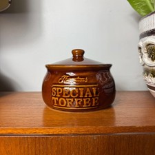 Thorntons Special Toffee Glazed Lidded Sweet Jar, Storage Pot, Mid Century