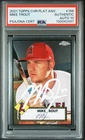 Mike Trout Signed 2021 Topps Chrome Platinum Anniversary #156 Auto PSA/DNA 10