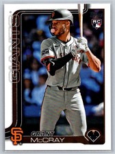 2025 Topps #213 Grant McCray RC - San Francisco Giants