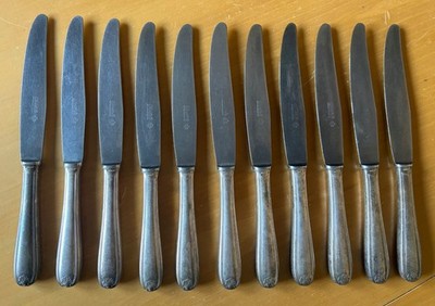 CHRISTOFLE COQUILLE  DINNER KNIVES SET 11 PIECES