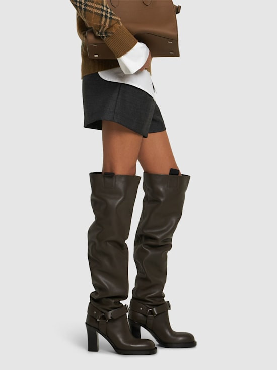 Burberry - 100mm LF Stirrup leather boots - Brown | eBay Burberry - 100mm LF Stirrup leather boots - Brown | eBay