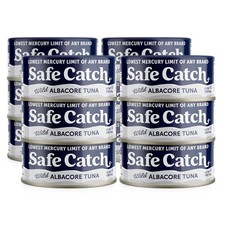 Safe Catch Wild Albacore Tuna Canned Low Mercury Can 5 Ounce Pack of 12