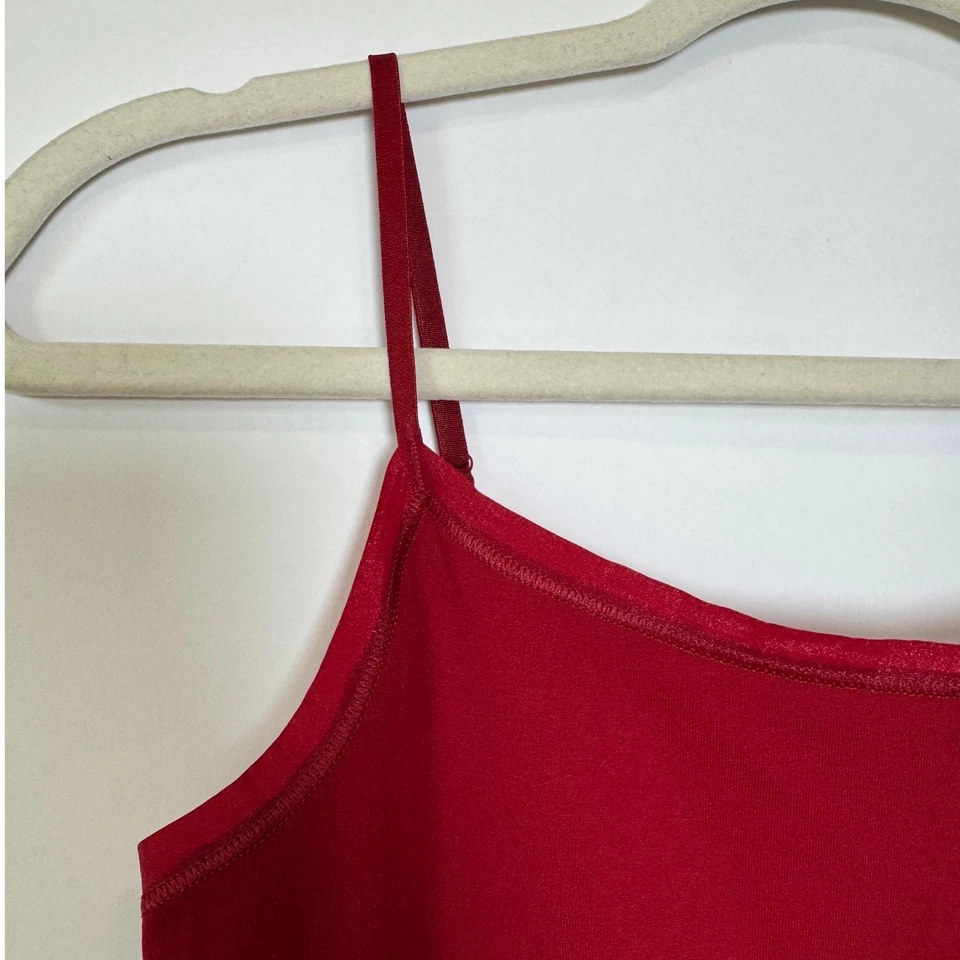 Camiseta sin mangas Ann Taylor roja sin mangas cami correas ajustables para mujer - talla S Foto 3 de 4