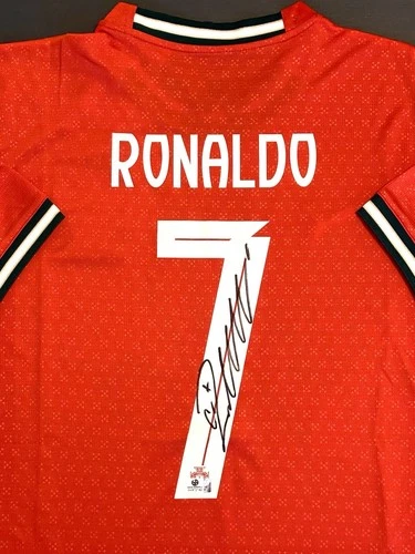 ⚽️Cristiano Ronaldo Autographed Signed Portugal 2025 Home Soccer Jersey COA