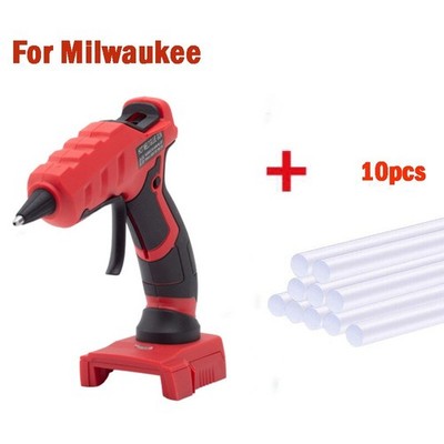 Cordless Hot Glue Gun Kit for Milwaukee 18V Lithium Battery with 10 Glue Sticks