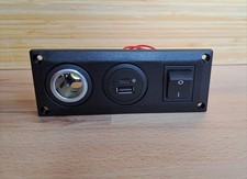 Produktbild - ProCar Einbausteckdose USB-C/A schaltbar + Powersteckdose 12/24V