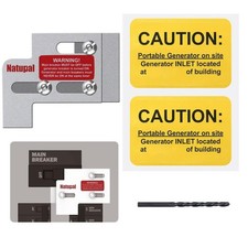 Generator Interlock Kit for Square D QO or Homeline 100 or 125 Amp Panels, 3/...