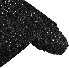 Solid Color Chunky Glitter Faux Leather Roll 12 X 53 Inch Sparkle Synthetic Sewi