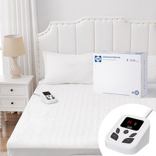 Sealy Heated Mattress Pad Full Size with 10 Heated Settings  Electric Mattress