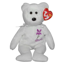 Ty Beanie Baby Illinois Violet - MWMT (Bear Show Exclusive 2005)