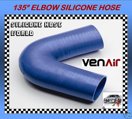 10mm I.D 135 Degree Blue Silicone Elbow Bend Coolant Radiator Hose Pipe Air UK - Picture 1 of 1