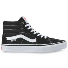 VANS SKATE SK8 HI BLACK/WHITE SKATE SHOE