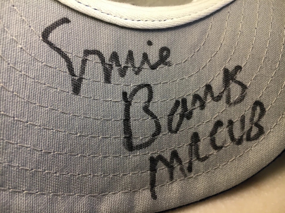 Ernie Banks Autograph MR CUB Fitted Chicago Cubs Cap New Era 59FIFTY Size 7 1/4 - Image 3 of 4