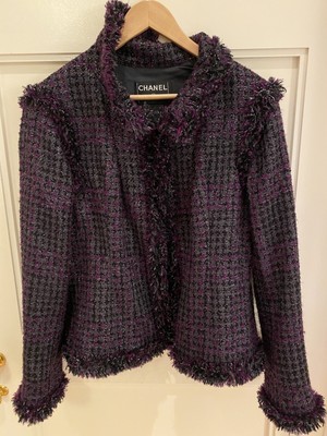 美品】CHANEL 03A ベロアジャケット ブラック つけ袖 42 黒