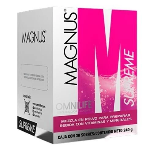 Omnilife Magnus Supreme | OML | Energy & Brain Supplement | Box w/ 30 Packets