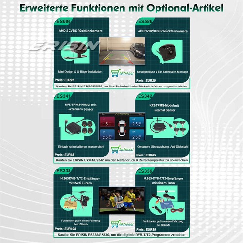 8-Kern Android 14 Autoradio Navi CD Für Skoda Octavia Superb Yeti Rapid Roomster - Bild 22 von 24