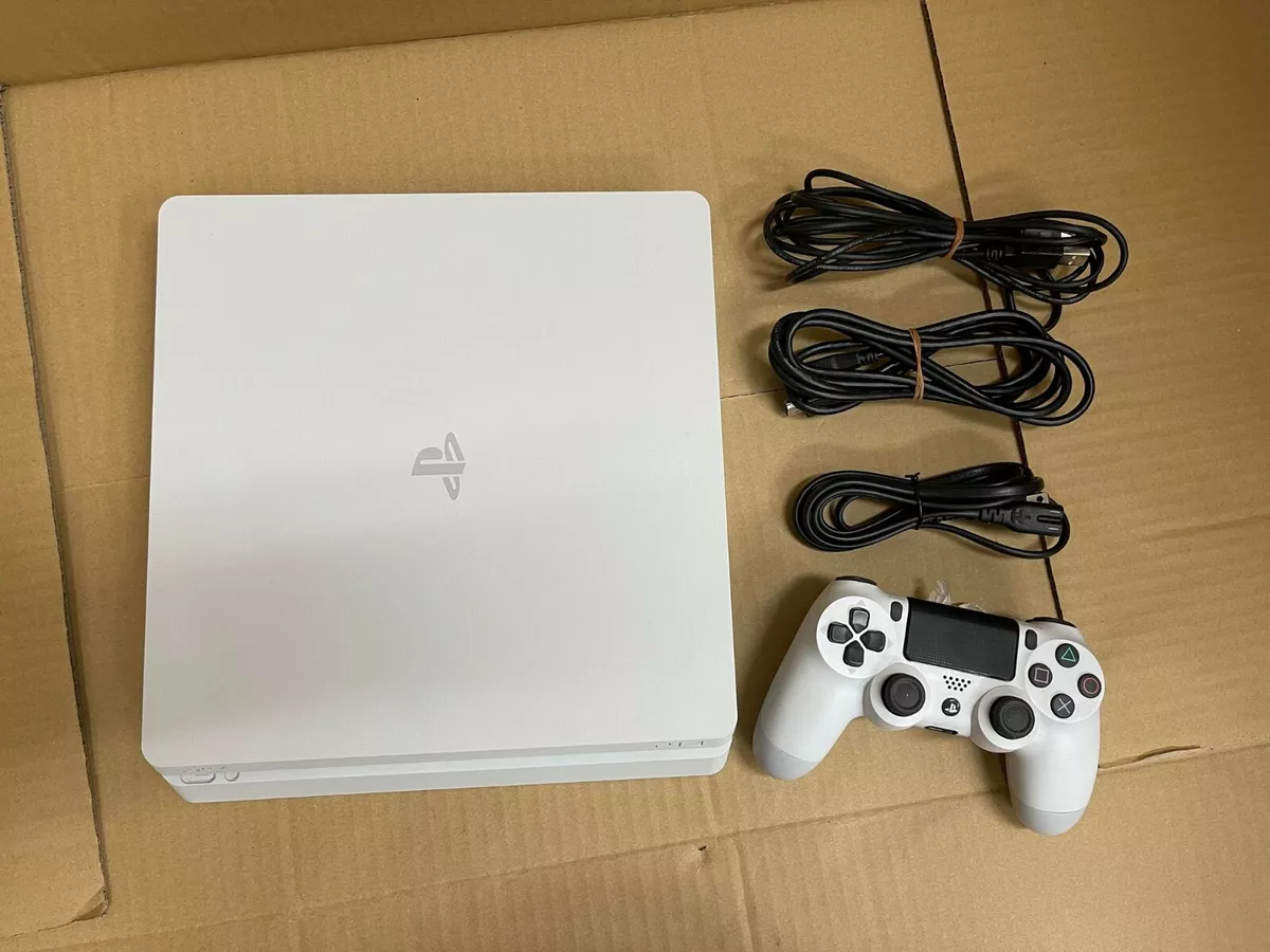 Sony PlayStation 4 PS4 500GB CUH-2200A White Console Set W/O Box F/S