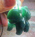 Video Certified Green A Jade jadeite Pendant Bulbasaur Cartoon 奇异种子 944679 VS