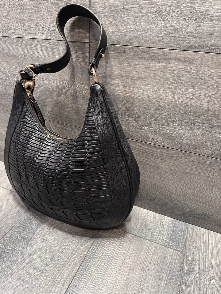 Bolso Hobo Caravana Cuero Tejido LODIS B000138 Foto 4 de 4