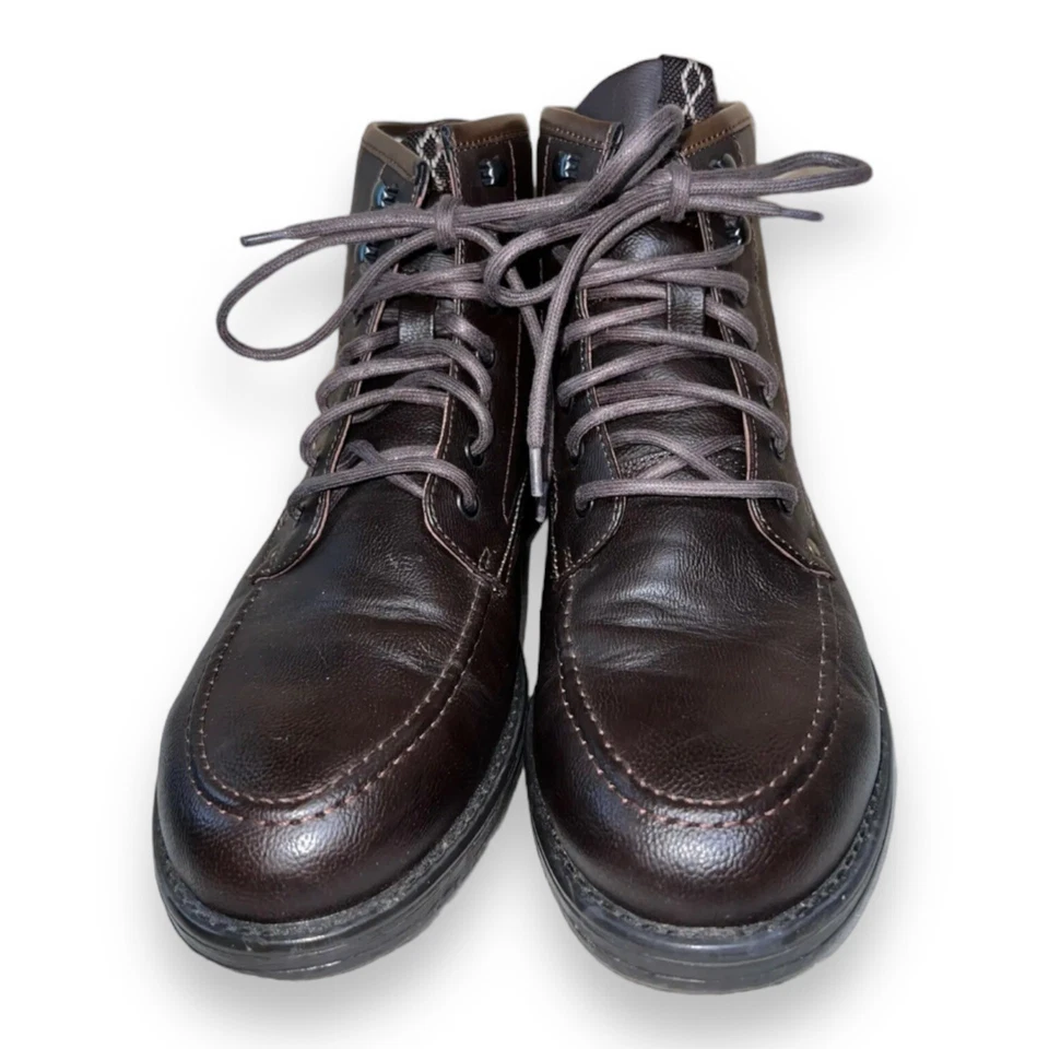 Call it Spring Faux Fur Ankle Boots Brown Leather / Fur Lining Men's 11 - Image 2 of 4