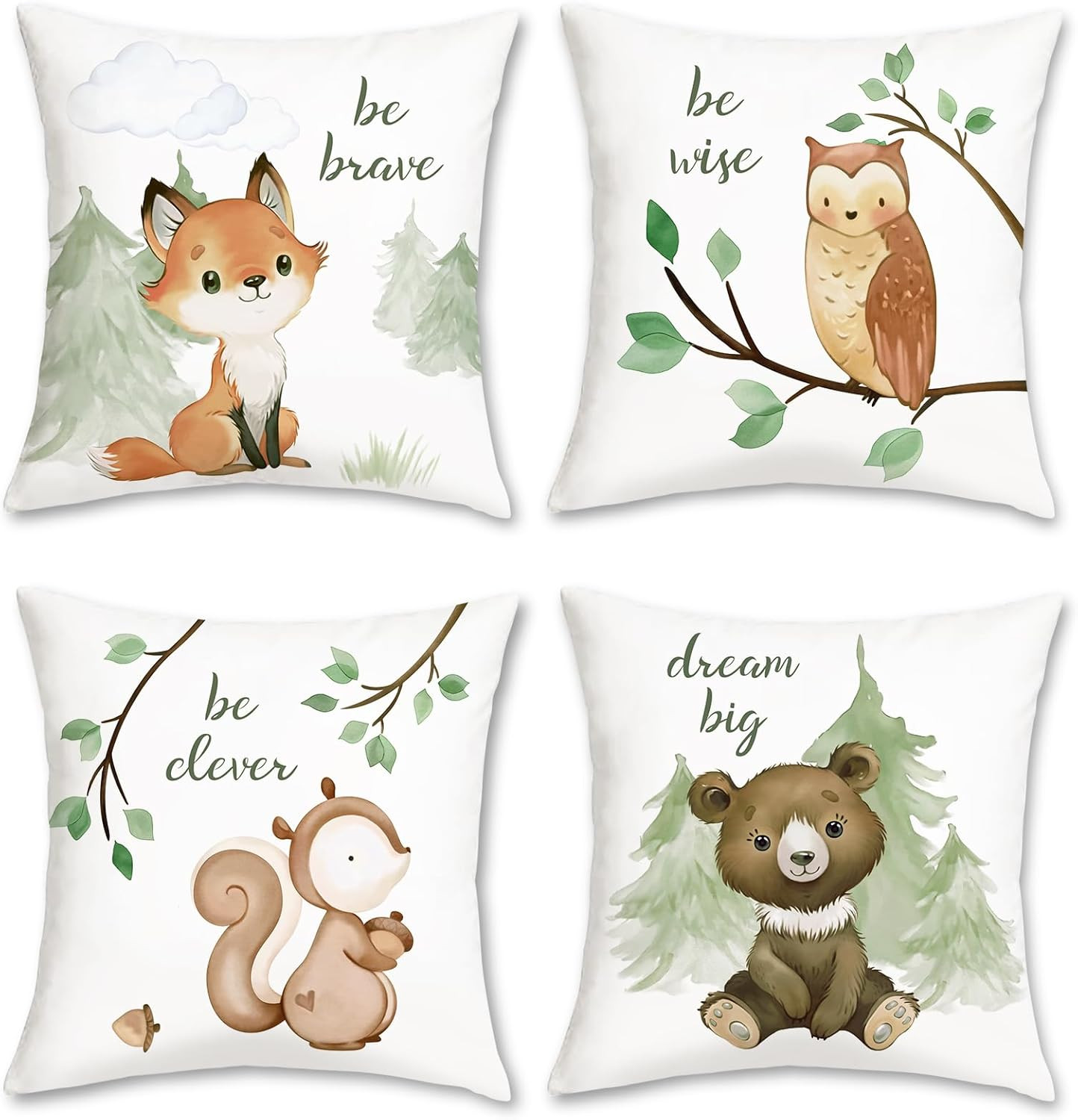 Federe 45x45 Animali del Bosco: Qualità e Allegria per la tua Casa