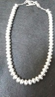 Necklace Sterling 925 Silver Bead Statement Necklace Necklace Sterling 925 Silver Bead Statement Necklace