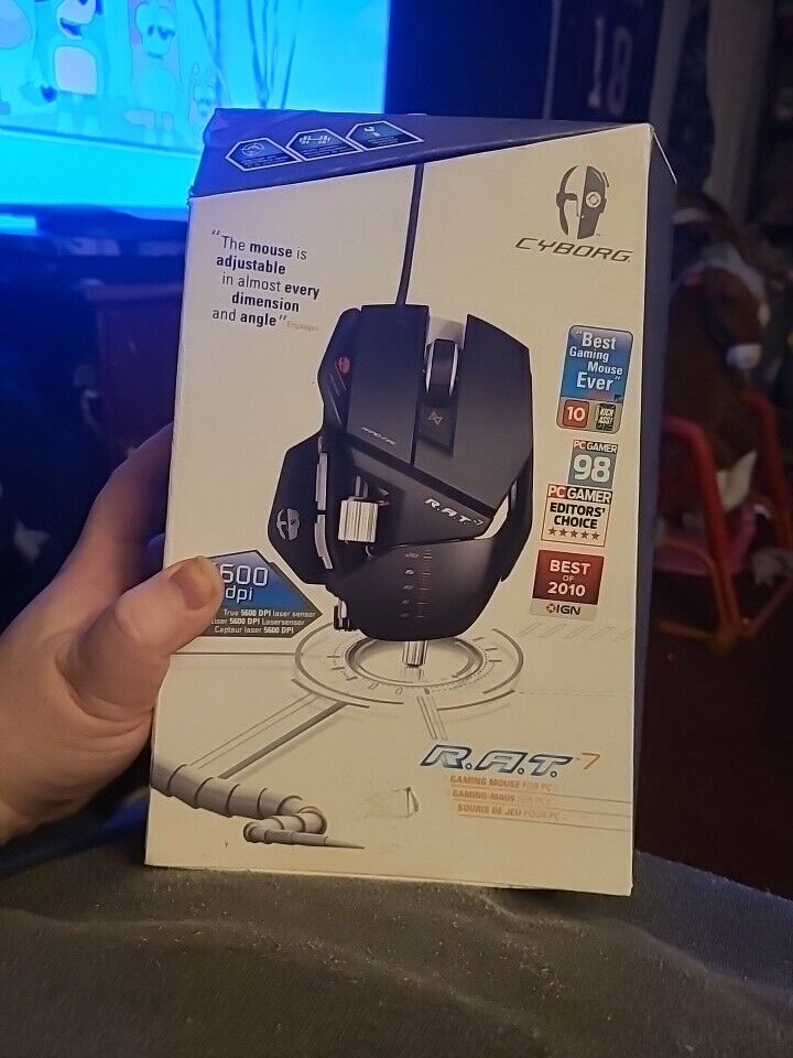 Mad Catz Cyborg R.A.T. 7 Gaming Mouse - Box Only Only The Mad Catz Cyborg R.A.T. 7 Gaming Mouse - Box Only Only The