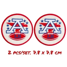 2 pieces Kansas City Chiefs Lama Hunt AFC Embroidered Iron On Patch