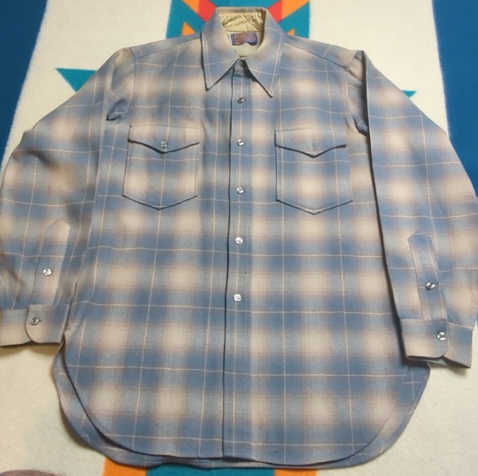 ペンドルトンPENDLETON/ウールブランケット大判 made in USA USA製