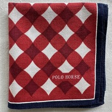 Mens Handkerchief Vintage Cotton Dark Red Lattice Pattern Art Pocket Square 18"