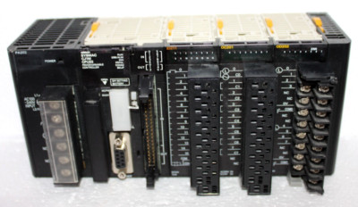 1 SET Omron CJ1M-CPU22, CJ1W-PA202, CJ1W-ID211, CJ1W-OC201, CJ1W-OD202, PLC RACK