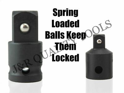 Impact Drill Adapter 5-Piece Impact Wrench Socket Adapter Set | 1/4" 3/8" 1/2" Drive Reducers For Air Tools & Hand Use Weather Head Socket Set - Foto 3