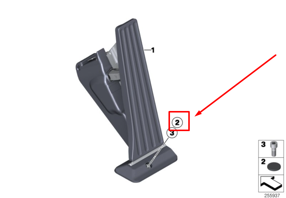ベル❁ Genuine BMW 35-40-6-889-822 | Accelerator Pedal Module