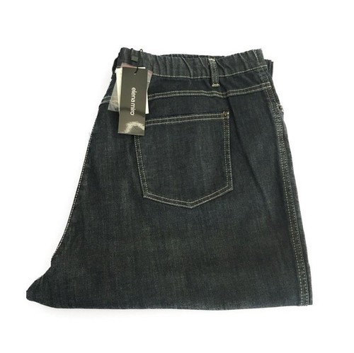 ELENA MIRO' jeans donna leggerò con elastico blu 98% cotone 2% elastan  47-56 | eBay