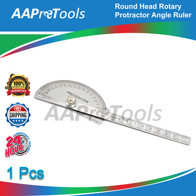 Angle Ruler Round Head Economic Steel Round Head Rotary Protractor Angle Ruler Measuring Tool ...
