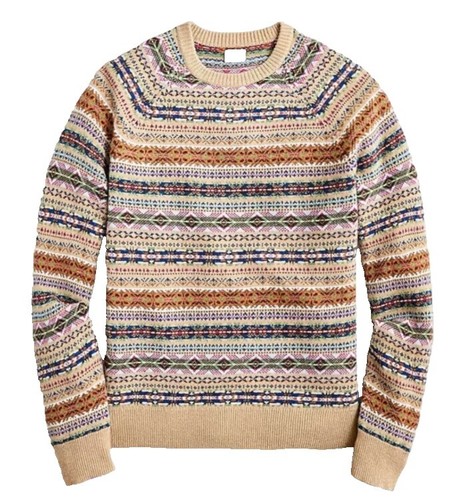 The Men's Store L84915 Navy Blue Crewneck Wool Sweater Men's Size