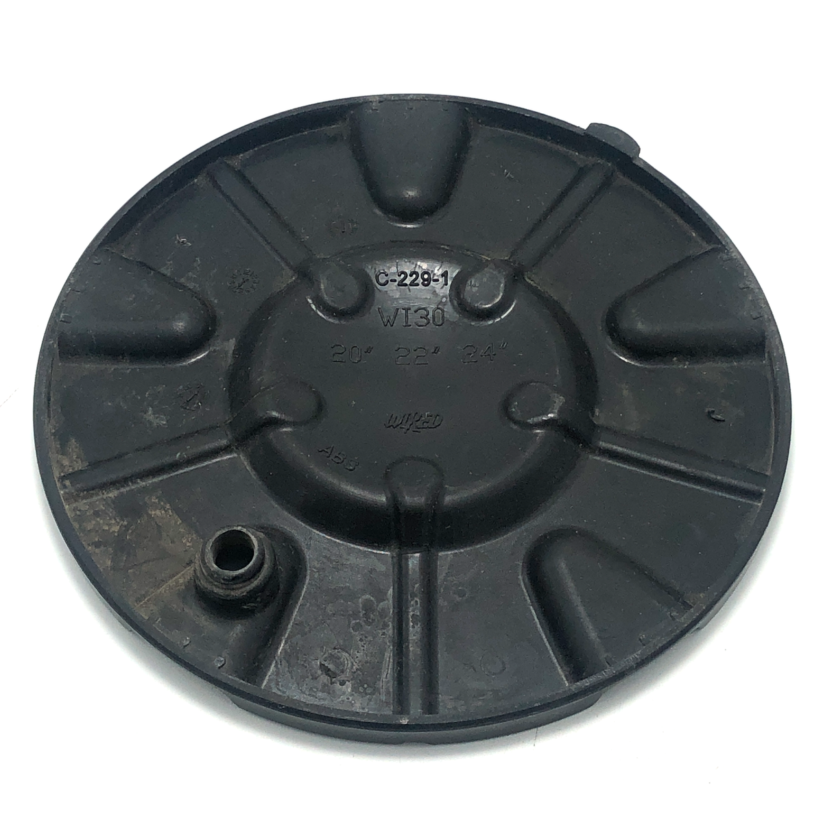 Wired Wheel Center Hub Cap Gloss Black Bolt On for 20